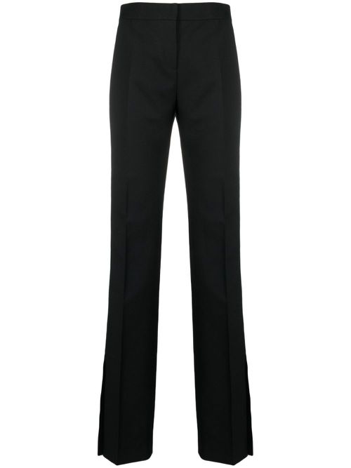 Split-hem tailored trousers - Black