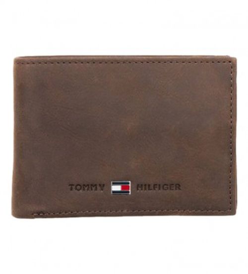 Tommy Hilfiger for man. AM0AM00662 JOHNSON MINI CC FLAP COIN POCKET (OSFA), Brown, Casual, Leather