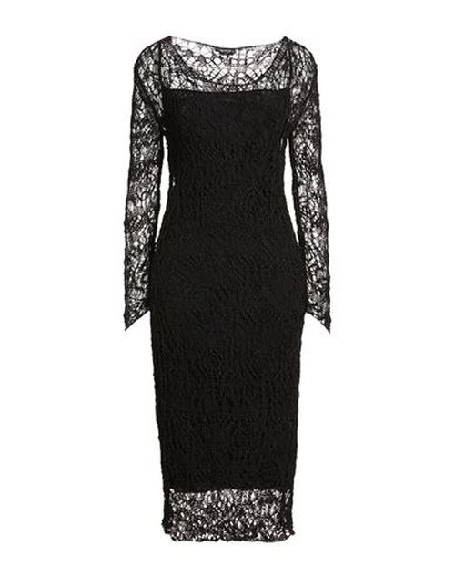 Woman Midi dress Black Size S Acetate