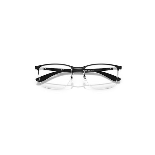 Ray-Ban Rb6513 Optics Eyeglasses Matte Black Frame Clear Lenses Polarized