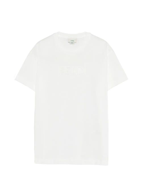 Cotton T-Shirt With Embroidered Logo