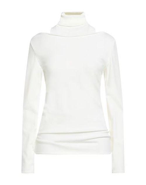 Woman Turtleneck Ivory Size 10 Viscose, Polyamide, Elastic fibres