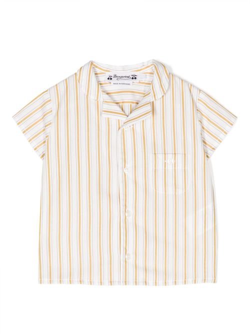 Striped cotton shirt - White