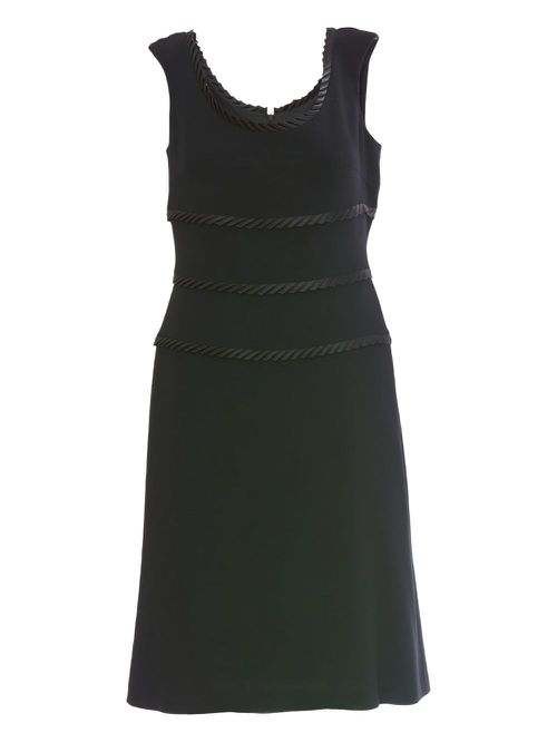 Wool ruffled dress - Black