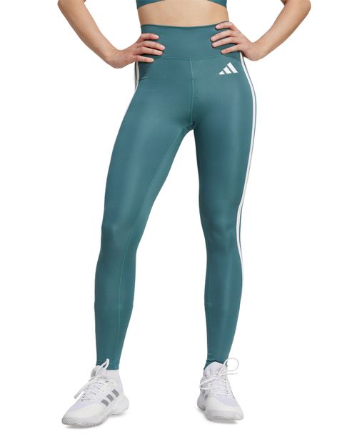 Women's Essentials High-Rise Logo Leggings - Preloved Teal/white
