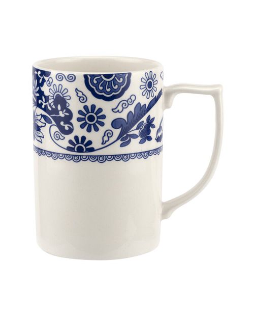 Spode Set of 4 Blue Italian Brocato 12oz Mug