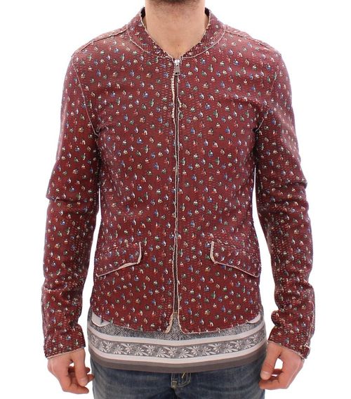 Boxer Print Lambskin Leather Jacket — Bordeaux