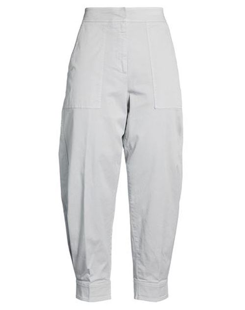 Easy Woman Pants Grey Size 10 Cotton, Elastane