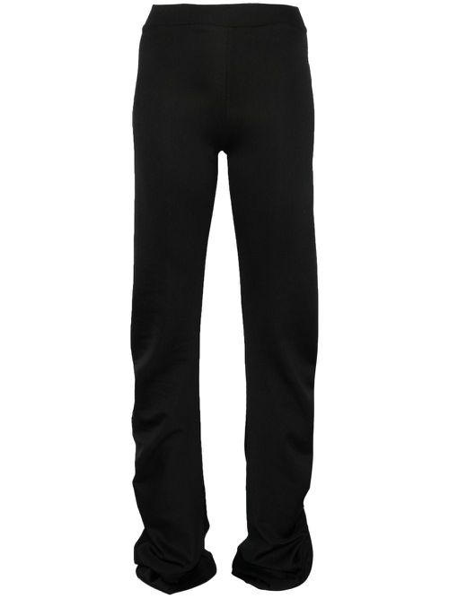 Twisted stretch trousers - Black
