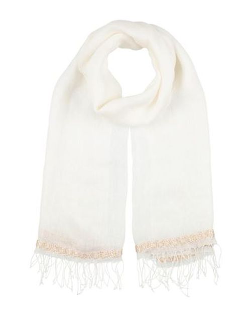 Woman Scarf Ivory Size