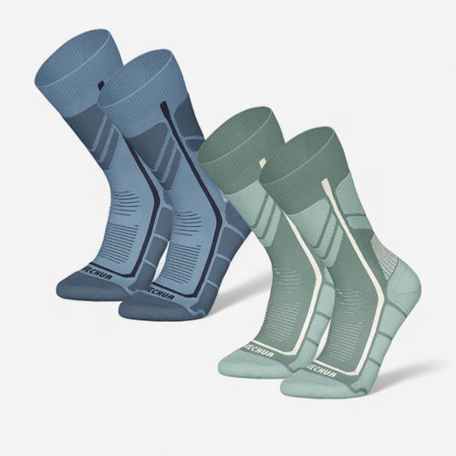 Kids’ Warm Hiking Socks x2 Pairs, SH 500 Mid