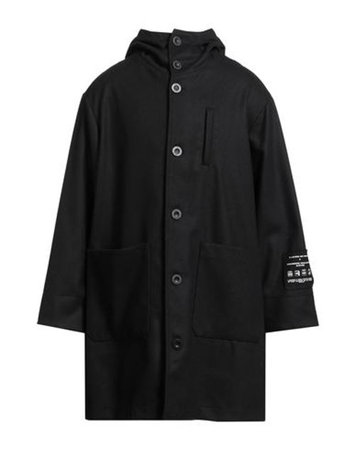 Paltò Man Coat Black Size 1 Wool, Polyamide