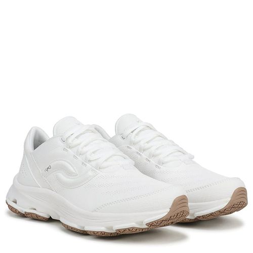 Women's Devotion Sr Walking Sneakers (White Leather/Mesh)