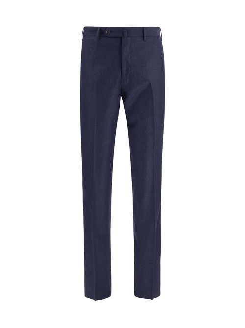 Virgin Wool Trousers — Navy