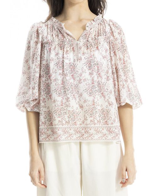 V-Neck Puff Sleeve Top