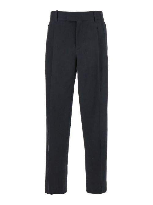 Wool Blend Trousers — Black