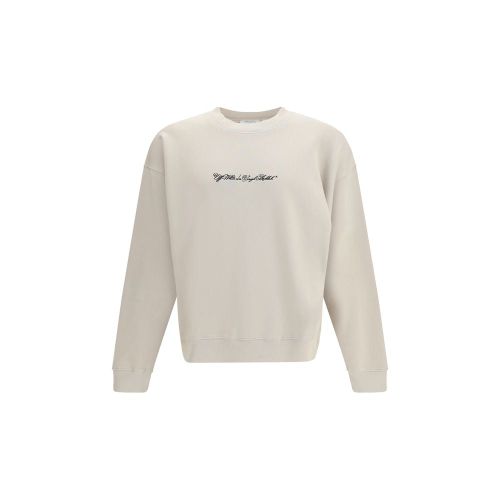 Script Arrow Sweatshirt — Beige