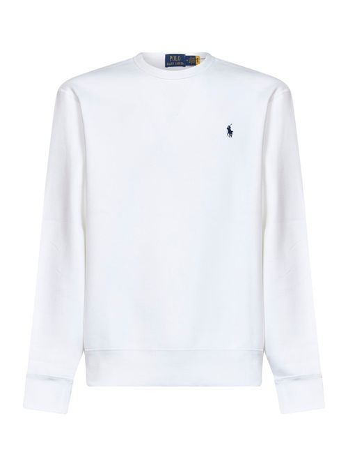 Embroidered Pony Sweatshirt — White
