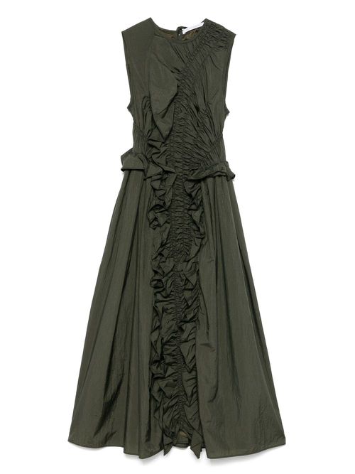 Cecilie Bahnsen ruched-detailed midi dress - Green