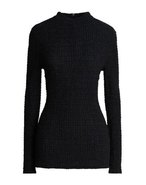 Woman Top Black Size 8 Organic cotton, Recycled polyamide, Elastane, Polyester, Elastomultiester
