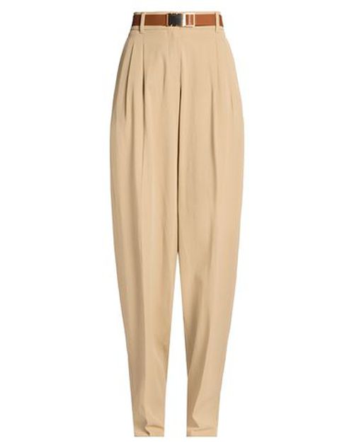 Woman Pants Sand Size 2 Viscose, Cotton