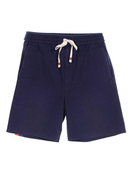 2000s side-stripe track shorts - Blue
