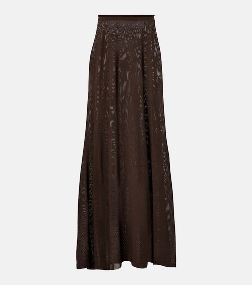Mesh maxi skirt