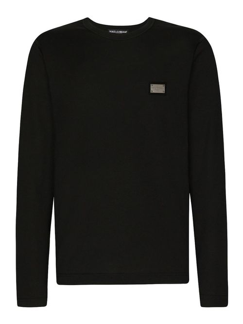 Logo-Tag Long-Sleeve T-Shirt