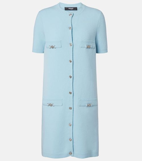 Medusa wool and cashmere shirt dress