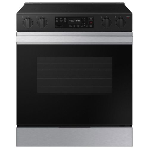 Bespoke Smart Slide-In Electric Range 6.3 cu. ft. in Stainless Steel with Safety Knobs