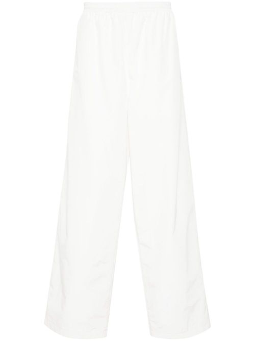 Wide-leg track pants - White