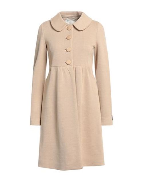 Woman Coat Beige Size 4 Wool, Acrylic