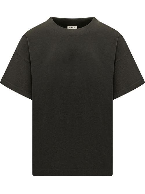 Black Solid Crew Neck T-Shirt