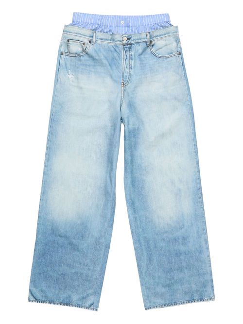 Acne Studios trompe l'oeil trousers - Blue