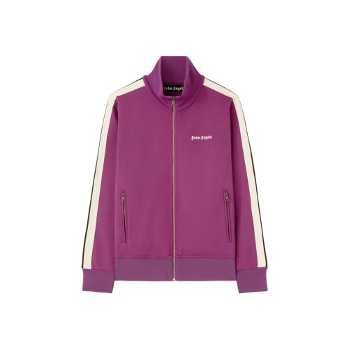 Logo-Embroidered Track Sweatshirt — Purple