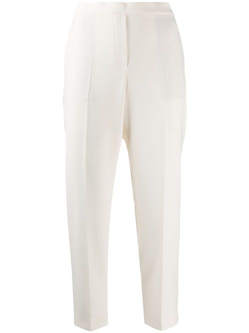 Straight-leg cropped trousers