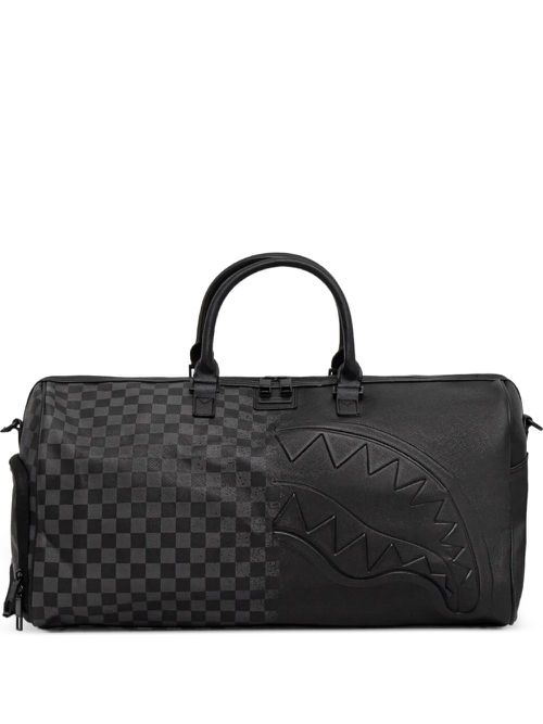 Half Spritz checkerboard duffle bag - Black