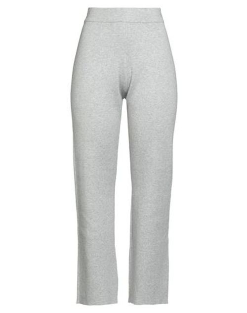 Woman Pants Light grey Size L Cotton, Viscose, Polyamide, Elastane
