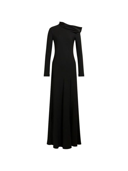 Off-Shoulder Maxi Dress — Black