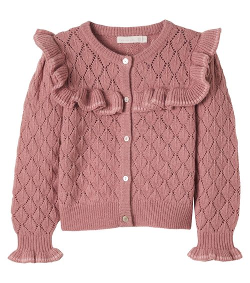 Azur ruffled cardigan