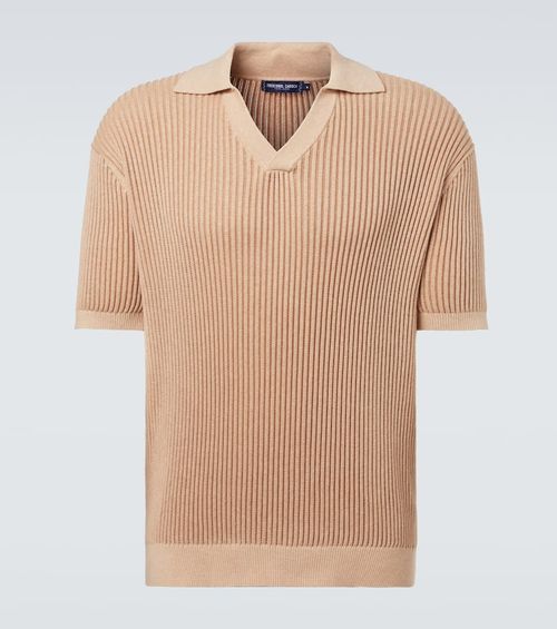 Rino cotton and cashmere polo shirt