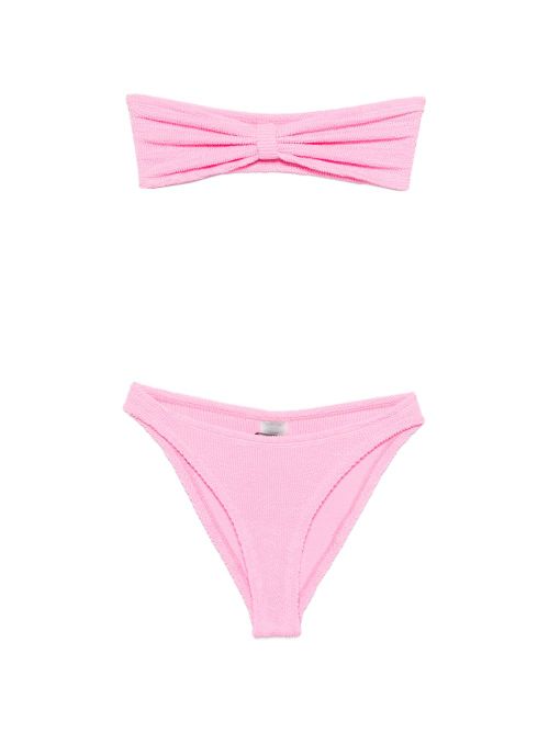 Textured Knit Bikini Set — Pink