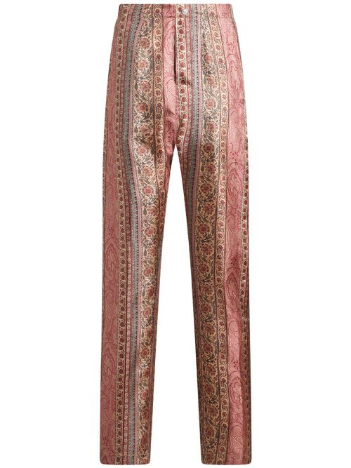 Paisley-print trousers - Pink