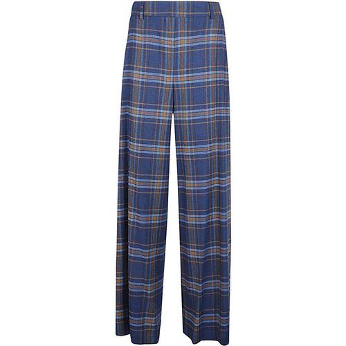 Niu Wide Leg Checked Trouser
