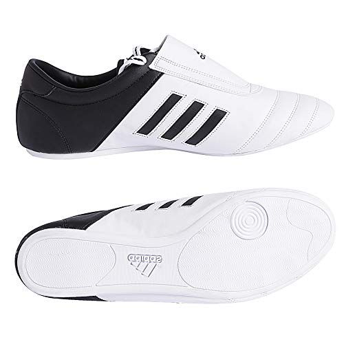 Adidas® Kick Shoes Martial Arts Sneaker White with Black Stripes