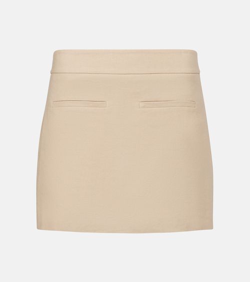 Alvara linen-blend skort