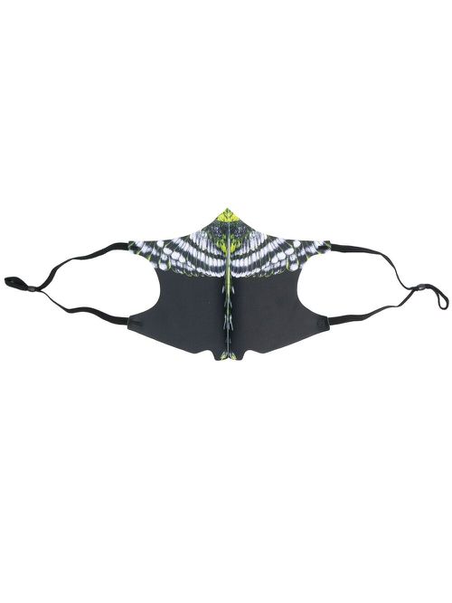 Wings print face mask - Black