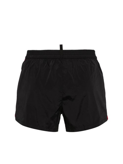 Side Logo Swim Shorts — Black