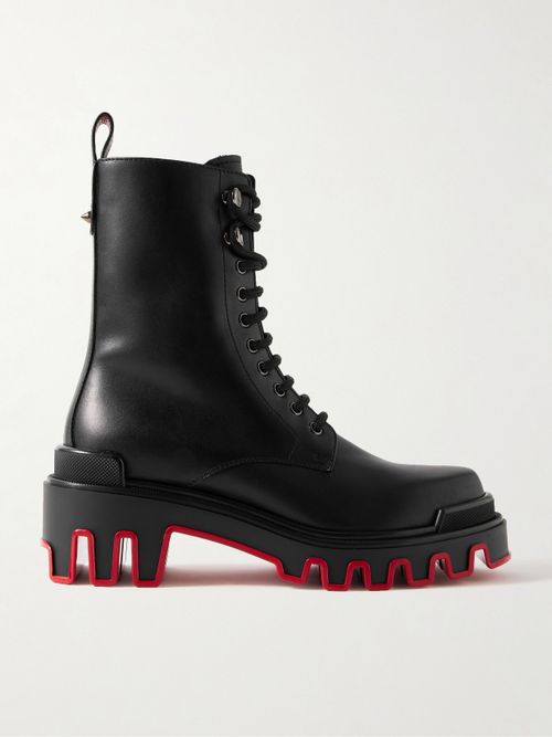 Dune Trott Alta Leather Ankle Boots - Black