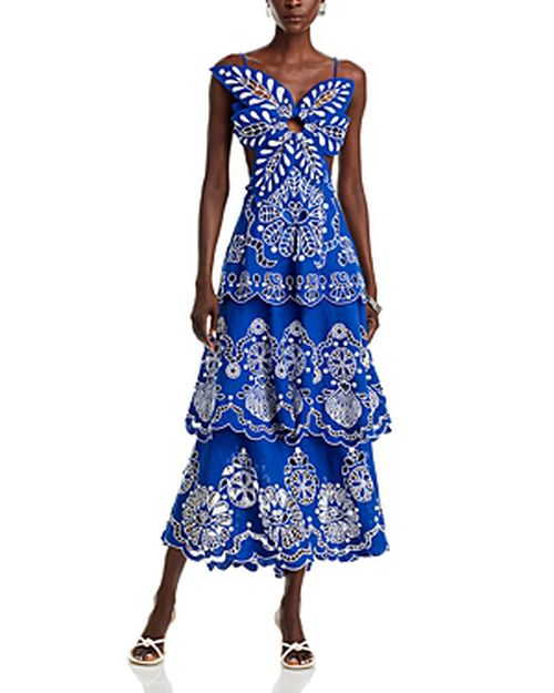 Floral Tiered Midi Dress
